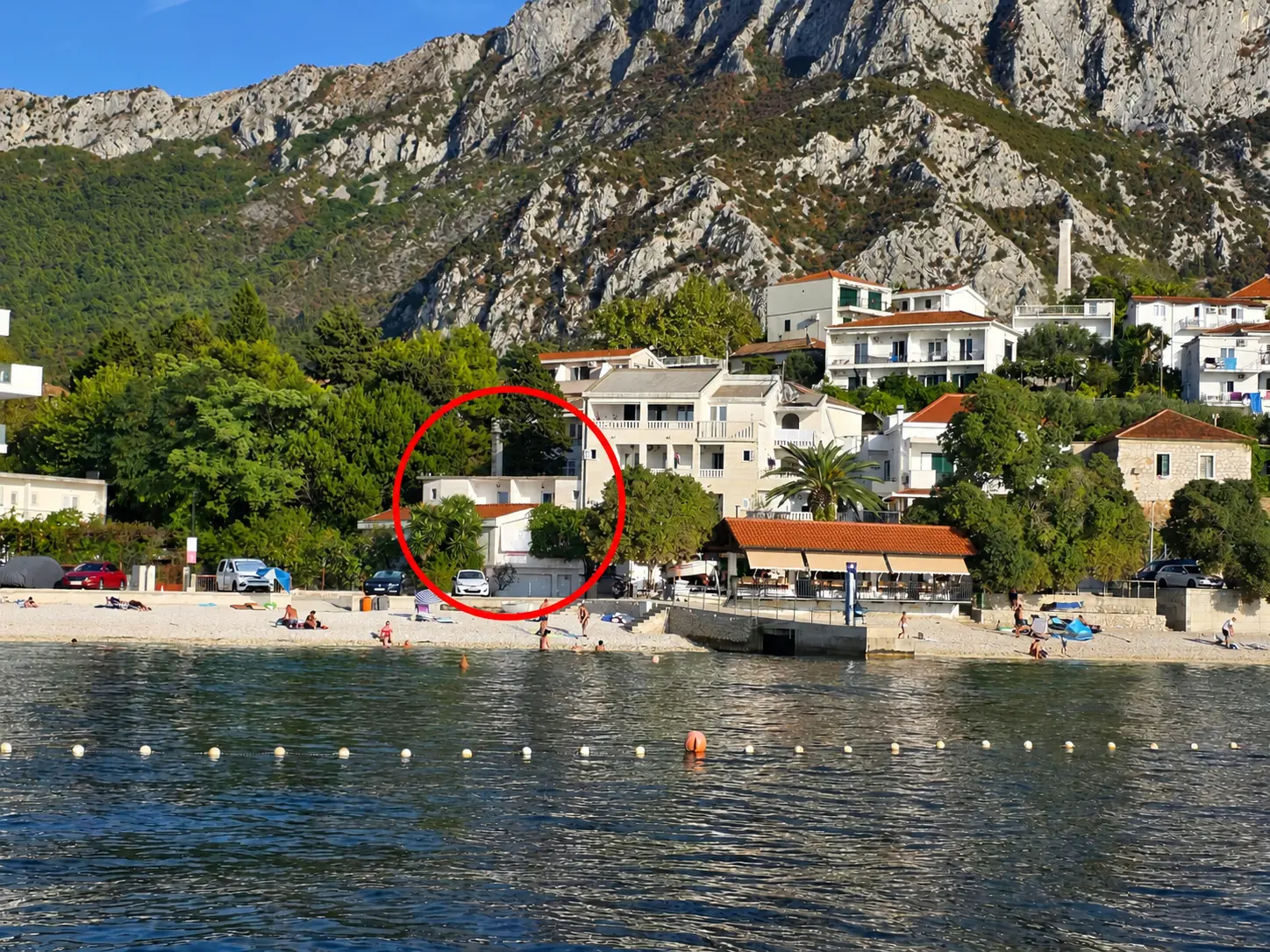 Uvala Bošac u Gradcu — kuća Apartmani Petrić zaokružena na fotografiji